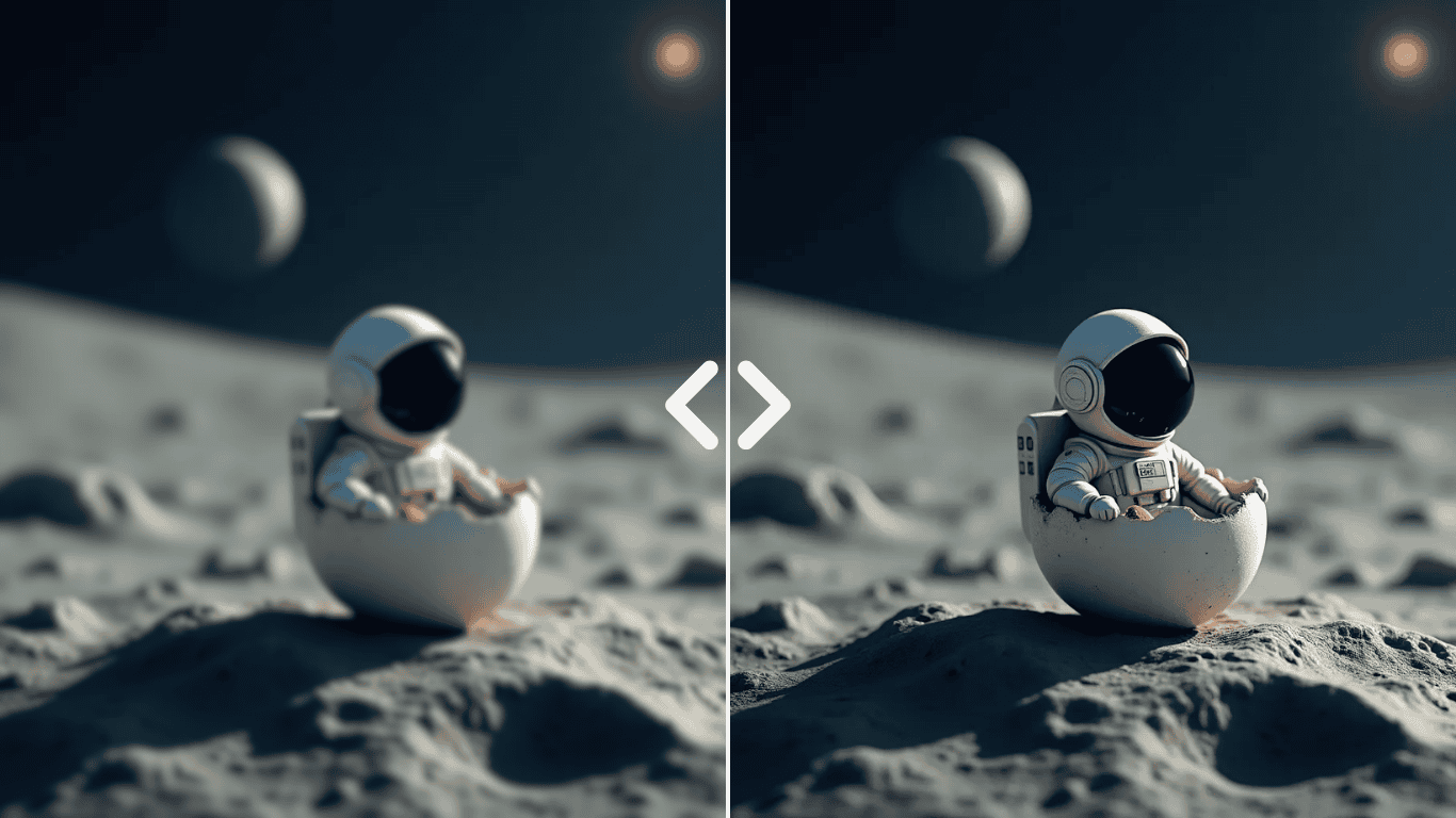 Free AI image upscaler interface showing no login required.