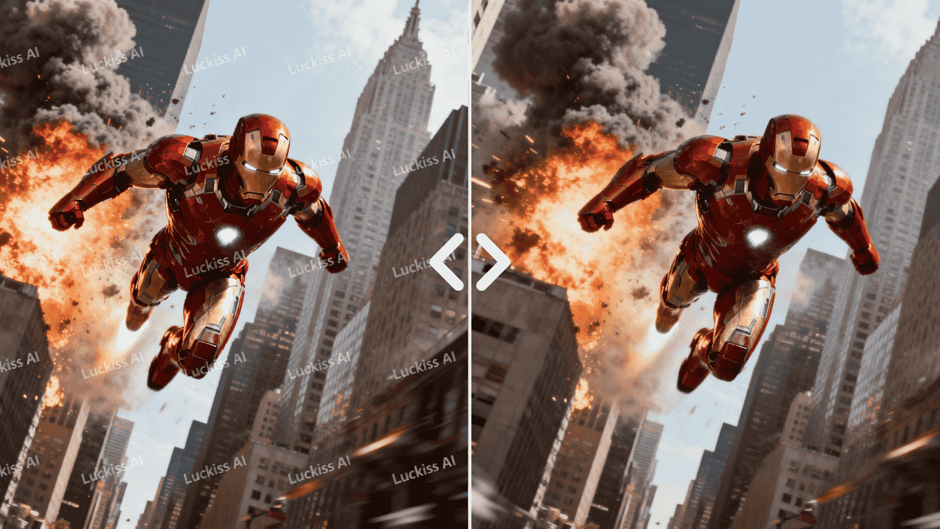 Examples of removing text, date stamps, and logos from photos.